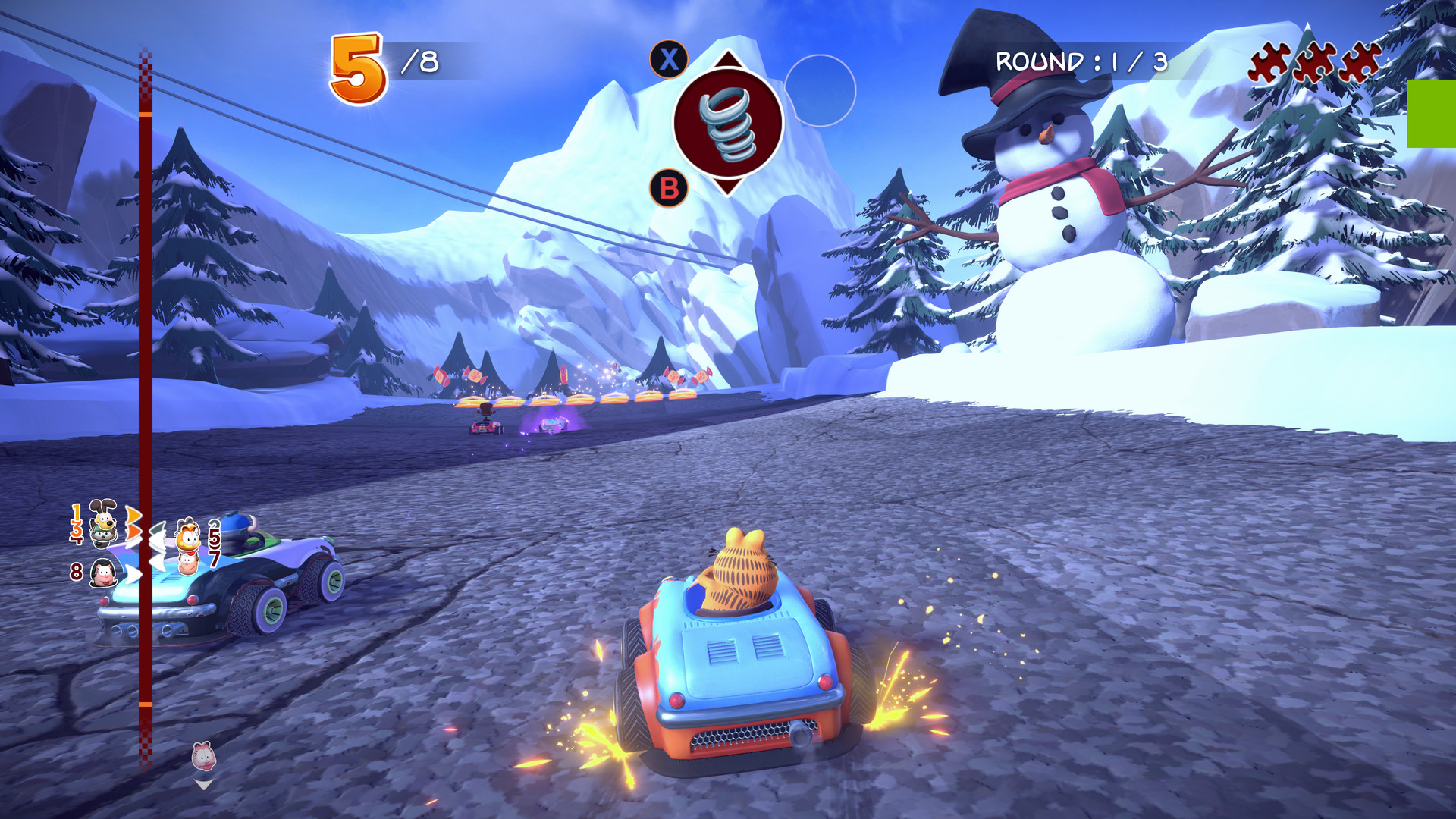 《加菲猫卡丁车:激情竞速/Garfield Kart - Furious Racing》v6213971 容量1.78GB 官方简体中文 支持键盘.鼠标.手柄