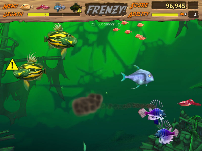 《吞食鱼2 海滩危机 Feeding Frenzy 2》免安装中文汉化(附1代吞食鱼)